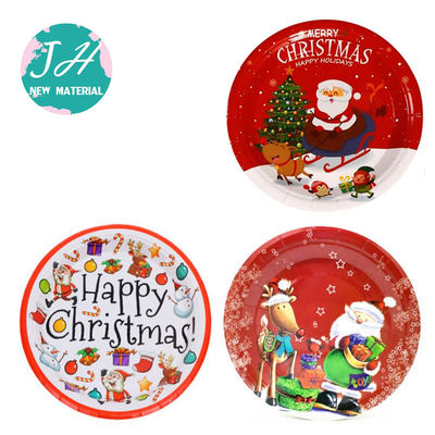 Beautiful And Elegant Christmas Disposable Paper Plates Set
