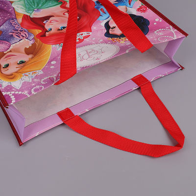 15" Length 9.5" Width Medium Size Reusable Colorful Non Woven Gift Bags