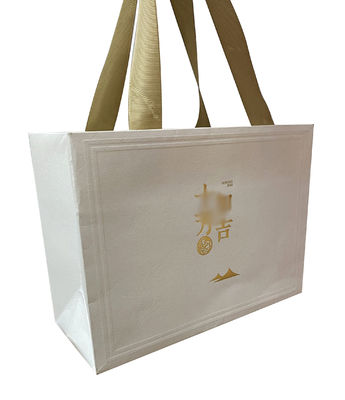 28*20*10 Cm Silk Screen Recyclable Kraft Carrier Bags