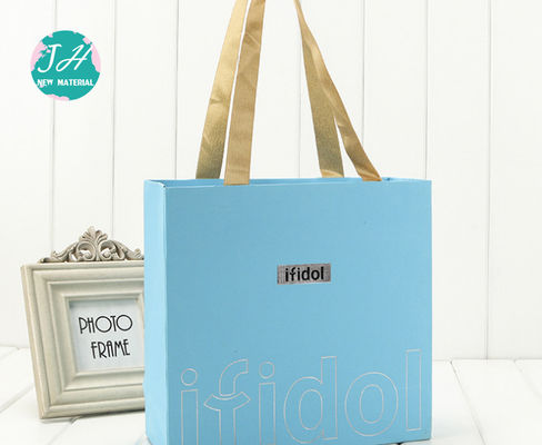 28*20*10 Cm Silk Screen Recyclable Kraft Carrier Bags