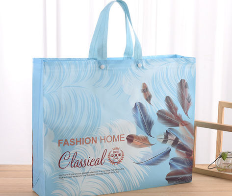 Silk Screen Printing CMYK Color Laminated Polypropylene Tote Bags