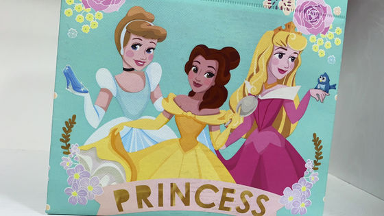 42*14*33cm Handled Heat Transfer Printing Non Woven Cloth Bags