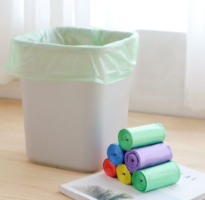 Customized Color Waterproof Plastic Garbage Bags With Drawstring