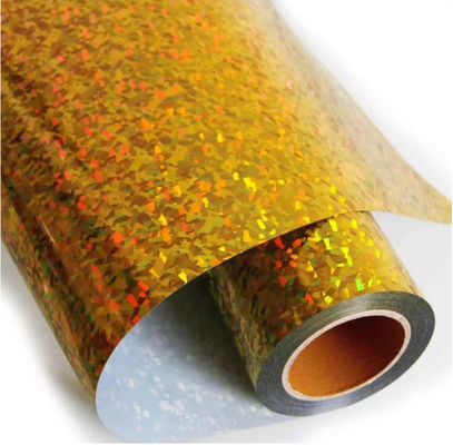 Hologram Laser Lamination Plastic Gift Wrapping Paper , Film Wrapping Paper