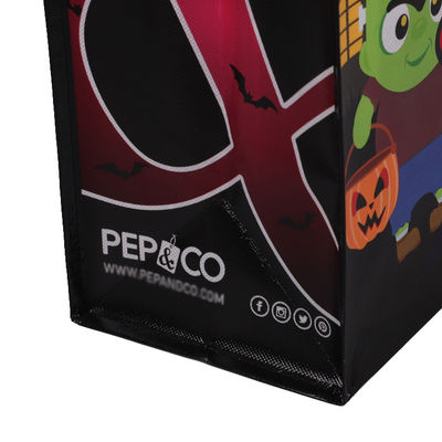 Recyclable Rectangle 80GSM Non Woven Printed Carry Bags , Reusable Grocery Shopping Bag