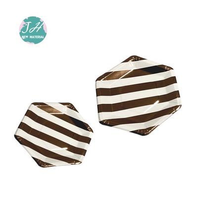 Tấm giấy tròn dùng một lần màu trắng kim loại màu trắng 9 inch