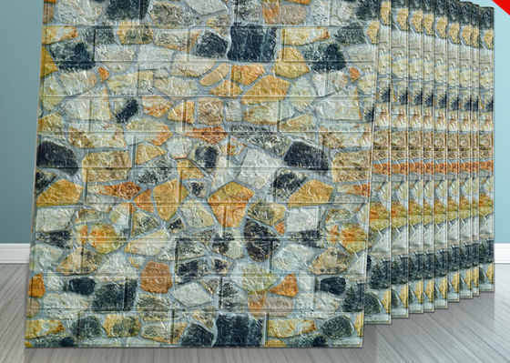 50 * 50CM Chất chống ẩm 3D PE Foam Hình nền, Dán Xốp dán tường 3D cho Tòa nhà Văn phòng